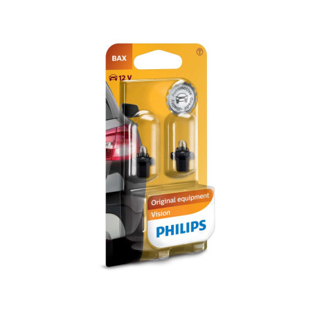PHILIPS BAX 8,3S/1,35 BLACK 12V1.2W BAX8,3S/1,35 BLACK B2 | 10 UDS