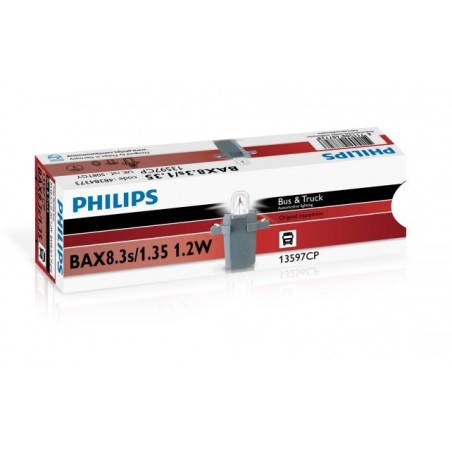 PHILIPS BAX 8,3S/1,35 GREY 24V1.2W BAX8,3S/1,35 GREY CP | 10 UDS