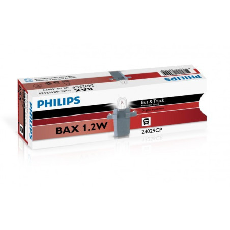 PHILIPS BAX YELLOW 24V1.2W BAX8,5D/2 YELLOW CP | 10 UDS