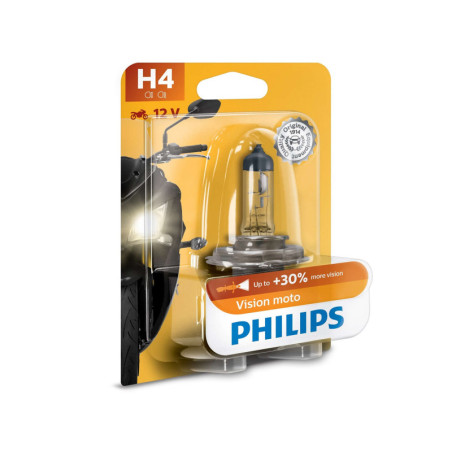 PHILIPS H4 VISION MOTO 12V60/55W P43T-38 BW