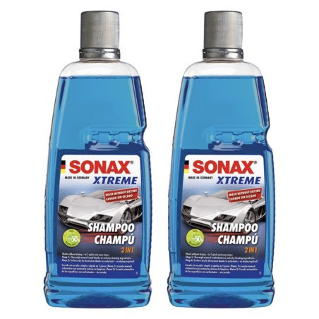 PACK X2 SONAX XTREME WASH & DRY - CHAMPÚ PARA EL AUTOMÓVIL LAVADO EN SECO 1L