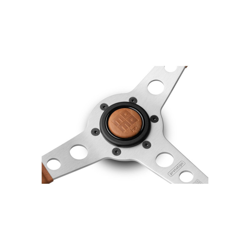 VOLANTE MOMO PROTOTIPO HERITAGE TOBACCO 350 MM PIEL