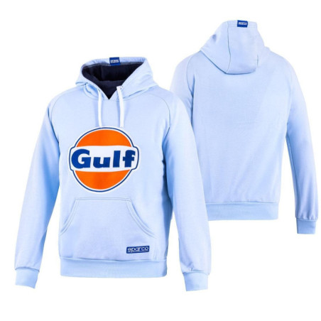 SUDADERA CON CAPUCHA MARCA GULF CE L