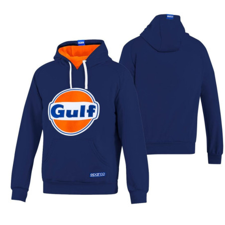 SUDADERA CON CAPUCHA MARCA GULF BM L