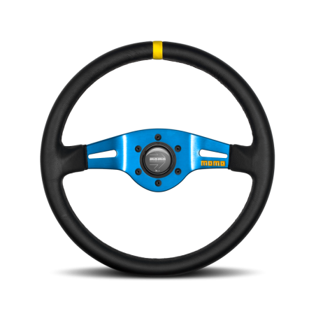 VOLANTE DEPORTIVO MOMO MOD.03 350 NEGRO AZUL