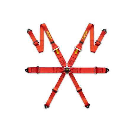 ARNÉS DE SEGURIDAD PRO DRIVER 6P 2/3 FHR-ROJO