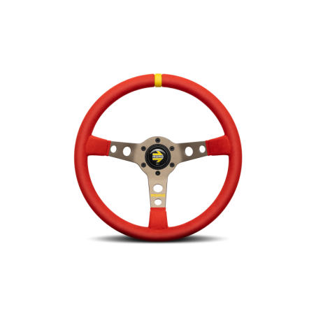 VOLANTE ST/WHEEL MOD. 07 350 ROJO MICROFIBRA