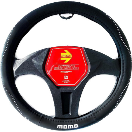 FUNDA VOLANTE MOMO STREET UNIVERSAL NEGRO Y GRIS 38-39CM
