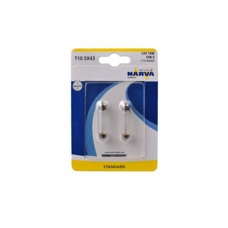 NARVA C10W 11X41 SV8,5 10W 12V