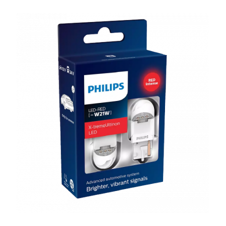 PHILIPS X-TREMEULTINON GEN2 W21 LED RED 11065 XUR 12V 2,1W X2&