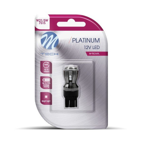 BLISTER 1X DIODE LED L823R - T20 DOUBLE BEAM 14X2835 SMD CANBUS ROJO 12-24V