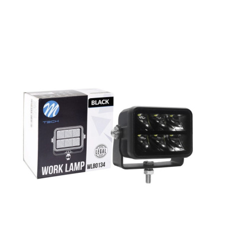 FARO DE LARGO ALCANCE- DOBRE FILA- SOPORTE INFERIOR- 30W 10-32V 3,4, BLACK SERIES