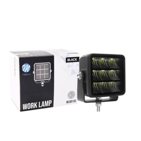 FARO DE TRABAJO – 9 X 5W LED 45W 10-32V, FLOOD, BLACK SERIES
