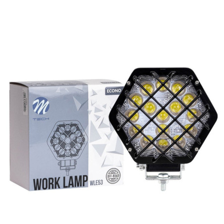 LAMPA ROBOCZA M-TECH ECONO WLE53 - 4 16X3W HEX 48W 12-30V 4D SPOT