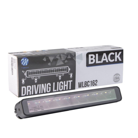 Driving light M-TECH BLACK SERIES 9x5W LED 12-48V 45W 11,2,single row + dynamic position light - side bracket - WLBC172 &