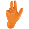 GRIPPAZ NITRILE FISHSCALE 240MM 6MIL 50PCS/BOX ORANGE SIZE M