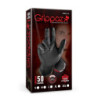 GRIPPAZ NITRILE FISHSCALE 240MM 6MIL 50PCS/BOX BLACK SIZE XXL