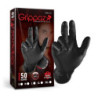 GRIPPAZ NITRILE FISHSCALE 240MM 6MIL 50PCS/BOX BLACK SIZE M