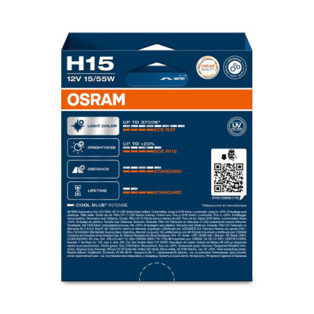 OSRAM COOL BLUE INTENSE 64176CBN-2HB H15 PGJ23T-1 12V 15/55W