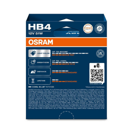OSRAM COOL BLUE INTENSE 9006CBN-2HB HB4 P22D 12V 51W