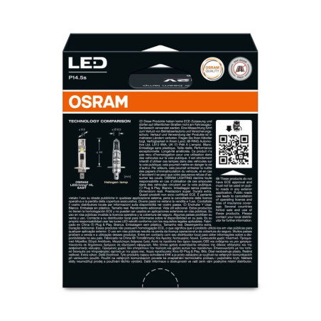 OSRAM LEDRIVING EASY 64150DWESY-2HB ~H1 P14.5S 12V 9W