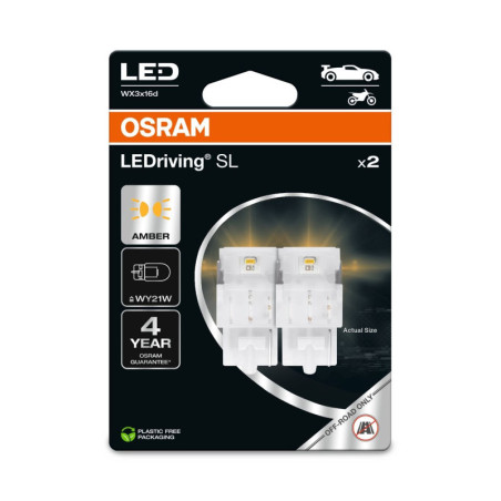 OSRAM LEDRIVIN SL 7504DYP-2BL ~WY21W WX3X16D 12V 1,3W