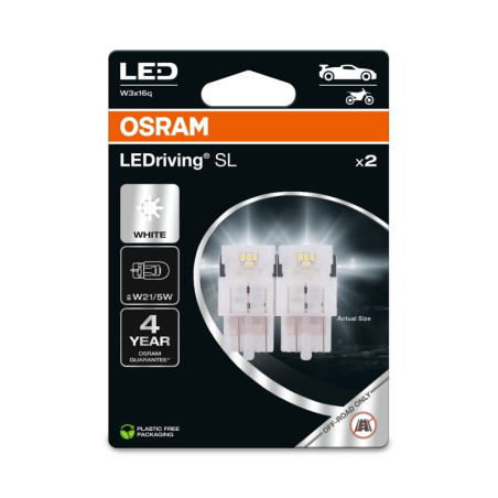 OSRAM LEDRIVIN SL 7515DWP-2BL ~W21/5W W3X16Q 12V 1,9W