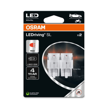 OSRAM LEDRIVIN SL 7515DRP-2BL ~W21/5W W3X16Q 12V 1,7W