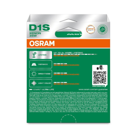 OSRAM ULTRALIFE 66140ULT-2HB D1S PK32D-2 0V 35W