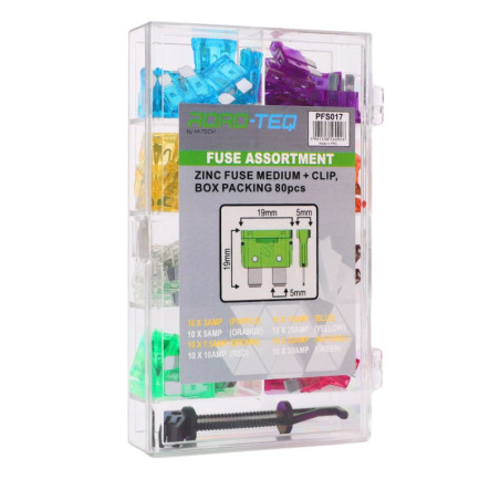 ZINC FUSE MEDIUM + CLIP, BOX PACKING 80PCS