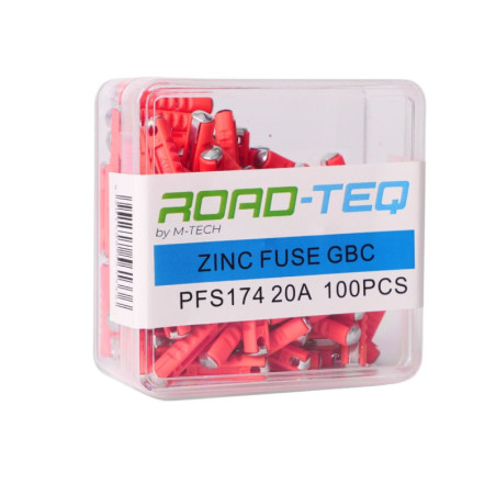 ZINC FUSE GBC, BOX PACKING 20A 100PCS/BOX