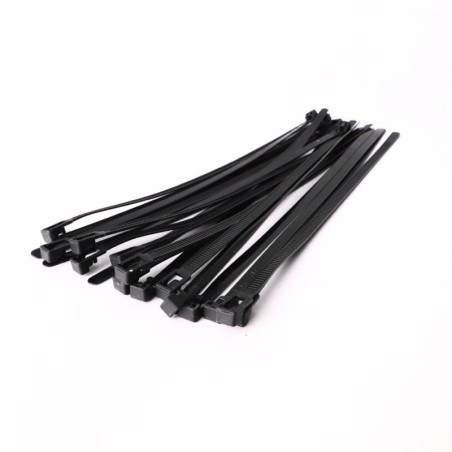 NYLONOWE OPASKI ZACISKOWE WIELOKROTNEGO UŻYTKU ROAD-TEQ W:4,8X200MM 20SZT. CZARNE