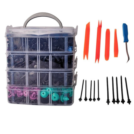 ZESTAW KLIPSÓW MONTAŻOWYCH 1180SZT