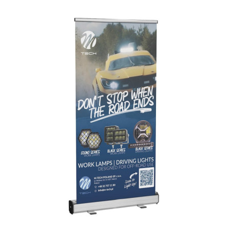 ROLL-UP STANDARD – M-TECH DON'T STOP WHEN THE ROAD ENDS