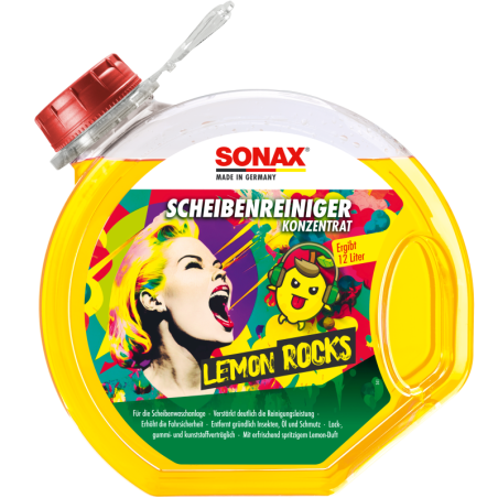 SONAX LIMPIA PARABRISAS CONCENTRADO LEMON ROCKS AROMA LIMON