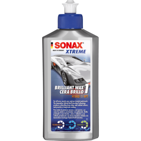 SONAX CERA DURA LÍQUIDA NO ABRASIVA PARA PINTURA NUEVA RENOVADA O PRETRATADA