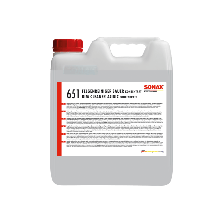 SONAX LIMPIADOR ÁCIDO ALTAMENTE EFICAZ PARA ELIMINAR SUCIEDAD RÁPIDAMENTE