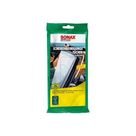 SONAX PAÑOS HÚMEDOS PARA CRISTALES DE ALTA CALIDAD CON COMPONENTES DE LIMPIEZA