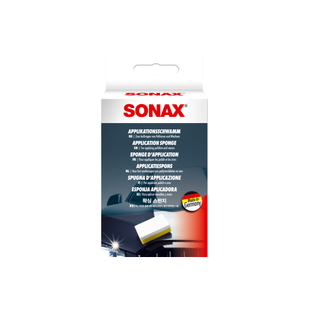 SONAX ESPONJA ESPECIAL DOBLE CARA BLANCA REFORZADA Y AMARILLA PORO EXTRAFINO