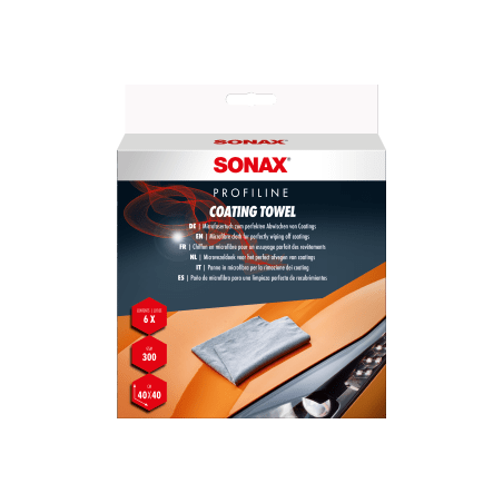 SONAX PAÑO DE ULTRAMICROFIBRAS DE RIZOS CORTOS PARA ELIMINAR RESTOS DE SELLADORES