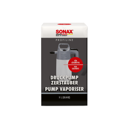 SONAX ROBUSTA BOTELLA PULVERIZADORA PARA PRODUCTOS DE LIMPIEZA A BASE DE DISOLVENTES