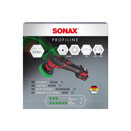 SONAX ESPONJA PORO ABIERTO ALTA DENSIDAD DUREZA MEDIA PARA PULIDO A MAQUINA