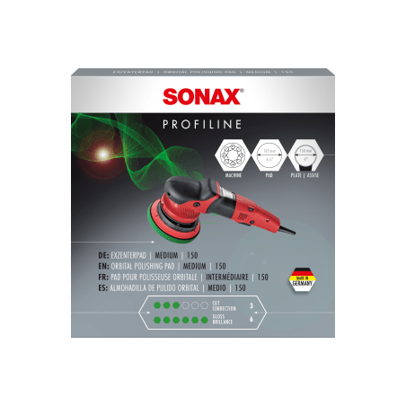SONAX ESPONJA DUREZA MEDIA ALTA DENSIDAD POROS ABIERTOS PARA PULIDO A MAQUINA
