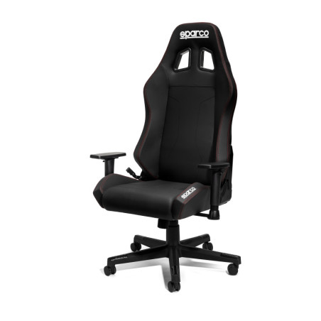 SILLA DE OFICINA/GAMING SPARCO COACH NEGRO/COSTURAS ROJAS