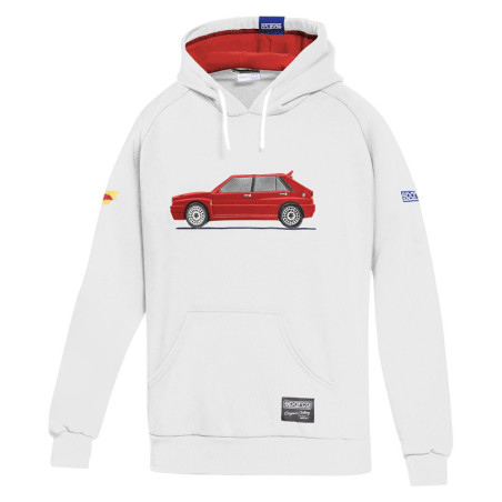 SUDADERA SPARCO LANCIA HF DELTA BLANCA/ROJA TALLA XXL