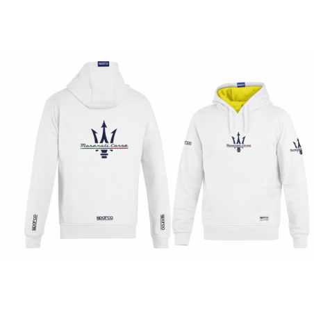 SUDADERA SPARCO MASERATI BLANCA TALLA M