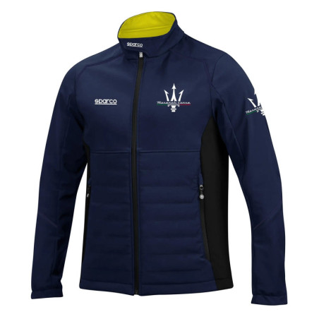 CHAQUETA SPARCO SOFTSHELL MASERATI AZUL TALLA XL