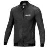 SUDADERA SPARCO CON CREMALLERA COMPLETA SUBLY NEGRA TALLA M