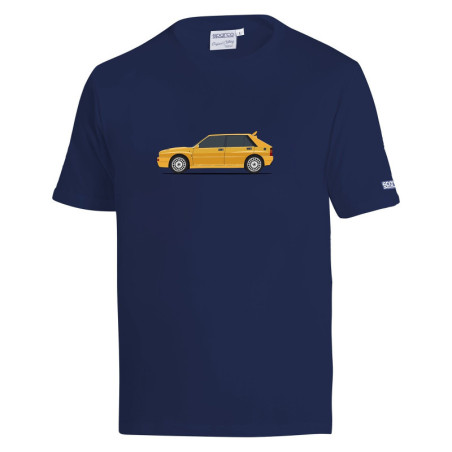CAMISETA SPARCO LANCIA HF DELTA AZUL/BLANCA TALLA XL