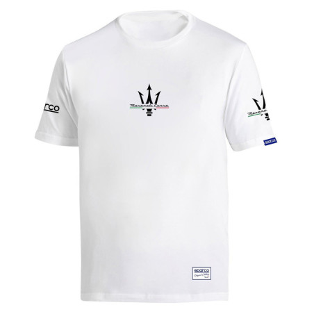 CAMISETA SPARCO MASERATI BLANCA TALLA XL